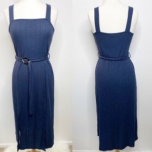 Mansion and Belle navy blue maxi dress new Size M